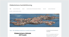 Desktop Screenshot of kladesholmen.com
