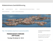 Tablet Screenshot of kladesholmen.com